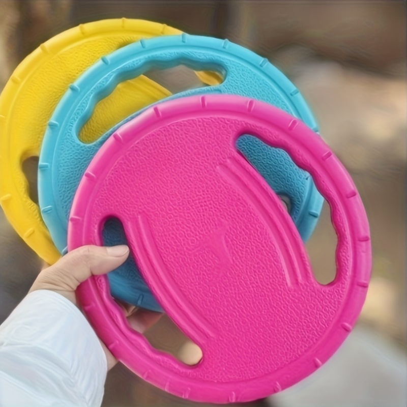 Flying Disc Dog Training Toy - قرص متين للكلاب للعض والتدريب، مستلزمات