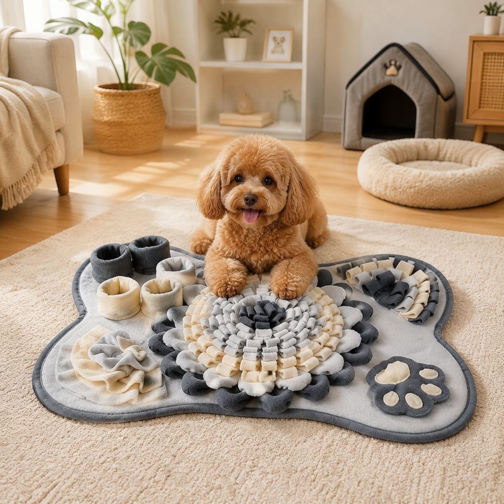 حصيرة تدريب للكلاب على شكل عظم - مراجعة Dog Puzzle Feeder Toy وسعره